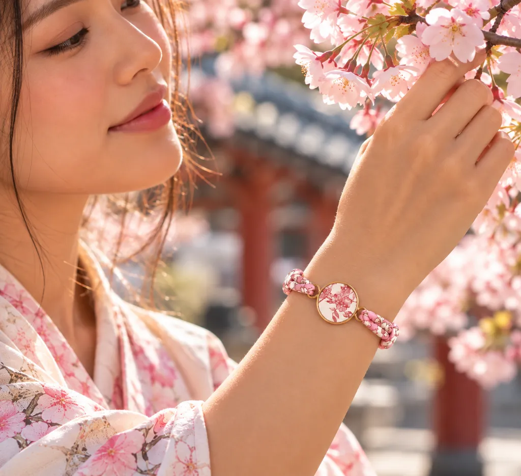 Sakura_Virginie Briand_Parfum Therapy_Bracelet Liberty parfumable.webp