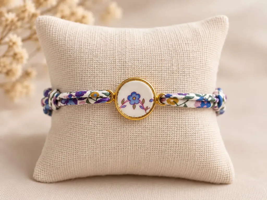 Bracelet Liberty parfumable (Fleur bleue)