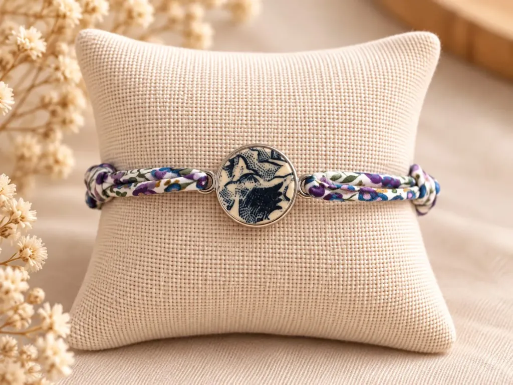 Bracelet Liberty parfumable (Chardon bleu)