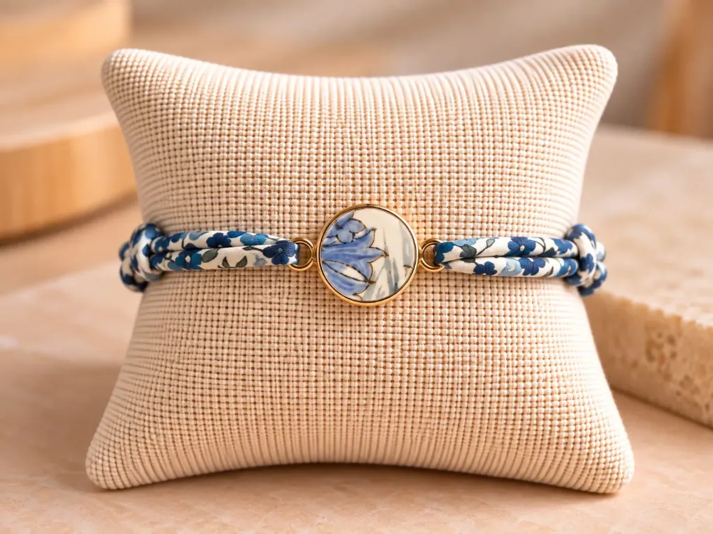 Bracelet Liberty parfumable (Bleuet)